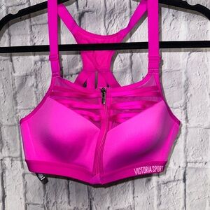Victoria Sport Fuchsia Zip Front Sports Bra 36B